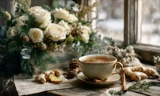 9 декабря - какие цветы подойдут ко Дню Героев Отечества, Дню имбирного чая и рождественской открытки